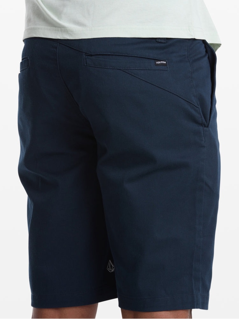 Volcom Men's Frickin Modern Stretch Shorts Navy Blue 32 Casual Chino Skate